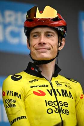 Paris Nice 2026 Stage 1 CARRIERES-SOUS-POISSY, FRANCE - MARCH 08 : Vingegaard Jonas (DEN) of Team Visma I Lease a Bike during stage 1 of the 84th edition of Paris - Nice an UCI World Tour 2.UWT cycling road race stage for Men Elite of 171.2 km with start in Acheres and finish in Carrieres-sous-Poissy on March 8, 2026 in Carrieres-sous-Poissy, France, 08 03 2026 ( Motordriver Guy De Vuyst - Carrieres-sous-Poissy France  Copyright: xNicoxVereeckenx