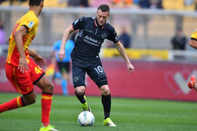 Cremonese s Striker Jamie Vardy (10 US Cremonese) in action during the Serie A Enilive matchday 28 match between US Lecce and US Cremonese at the Stadio Via del Mare in Lecce, Italy, Sunday, March 8, 2026. (Credit Image: Giovanni Evangelista LaPresse)  Copyright: xGiovannixEvangelista LaPressex