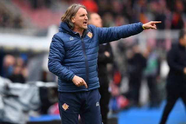 Cremonese s head coach Davide Nicola reacts during the Serie A Enilive matchday 28 match between US Lecce and US Cremonese at the Via del Mare Stadium in Lecce, Italy, Sunday, March 8, 2026. (Credit Image: Giovanni Evangelista LaPresse)  Copyright: xGiovannixEvangelista LaPressex