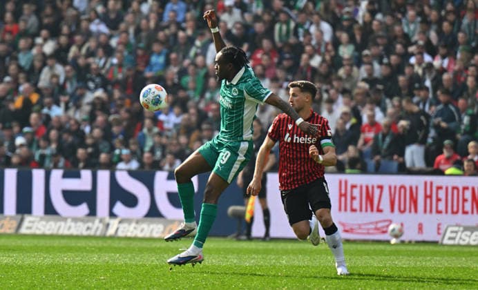 08 03 2026 Soccer Season 2025 2026 2 Soccer Bundesliga 25 Matchday Hannover 96 H96 SpVgg Greuther Fürth SGF Kleeblatt Sportfoto Zink xwoxzix DFL regulations prohibit any use of photographs as image sequences and or quasi video only for editorial use Noel Futkeu 9, SpVgg Greuther Fürth Enzo Leopold 8, Hannover 96 H96