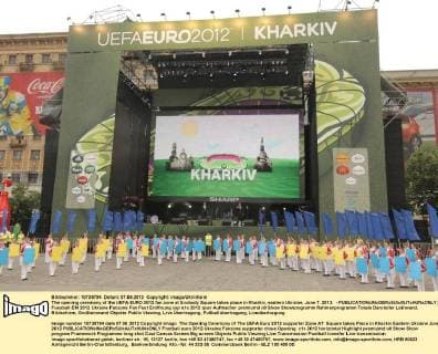 Football, EURO 2012, Opening of the Fan Fest in Kharkiv