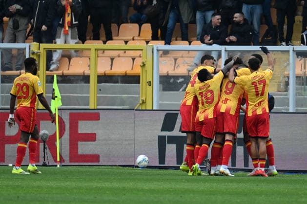 US Lecce celebtares after the goal during US Lecce vs US Cremonese, Italian soccer Serie A match in Lecce, Italy, March 08 2026  Copyright: xPasqualexGolia IPAxSportx xipa-agency.netx xx IPA_72566025 IPA_Agency_IPA72566025