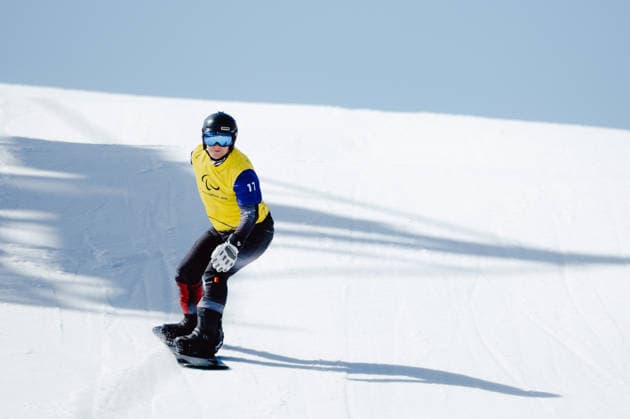 PARALYMPICS - Winter Paralympics Milano Cortina 2026 CORTINA D AMPEZZO,ITALY,08.MAR.26 - PARALYMPICS, SNOWBOARD - Paralympic Winter games, Winterspiele,Spiele, Summer games Milano Cortina 2026, Snowboard Cross. Image shows Oliver Dreier (AUT).  GEPAxpictures xMaticxKlansek