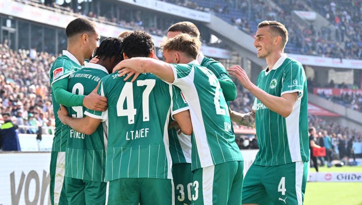 08 03 2026 Soccer Season 2025 2026 2 Soccer Bundesliga 25 Matchday Hannover 96 H96 SpVgg Greuther Fürth SGF Kleeblatt Sportfoto Zink xwoxzix DFL regulations prohibit any use of photographs as image sequences and or quasi video only for editorial use Torjubel Jubel Freude nach Treffer Tor Torschuß zum 0 1 durch Noel Futkeu 9, SpVgg Greuther Fürth
