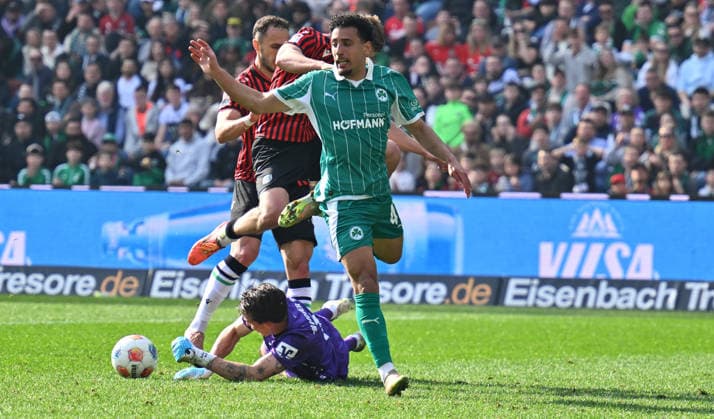 08 03 2026 Soccer Season 2025 2026 2 Soccer Bundesliga 25 Matchday Hannover 96 H96 SpVgg Greuther Fürth SGF Kleeblatt Sportfoto Zink xwoxzix DFL regulations prohibit any use of photographs as image sequences and or quasi video only for editorial use Nahuel Noll 1, Hannover 96 H96 Sayfallah Ltaief 47, SpVgg Greuther Fürth