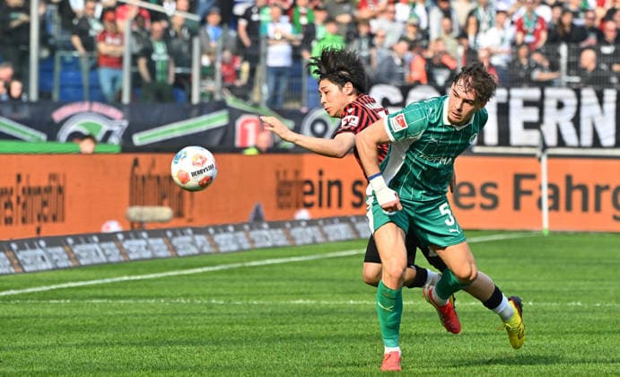 08 03 2026 Soccer Season 2025 2026 2 Soccer Bundesliga 25 Matchday Hannover 96 H96 SpVgg Greuther Fürth SGF Kleeblatt Sportfoto Zink MeZi xmexzix DFL regulations prohibit any use of photographs as image sequences and or quasi video only for editorial use Daisuke Yokota 18, Hannover 96 H96 Reno Münz Muenz 5, SpVgg Greuther Fürth, rechts