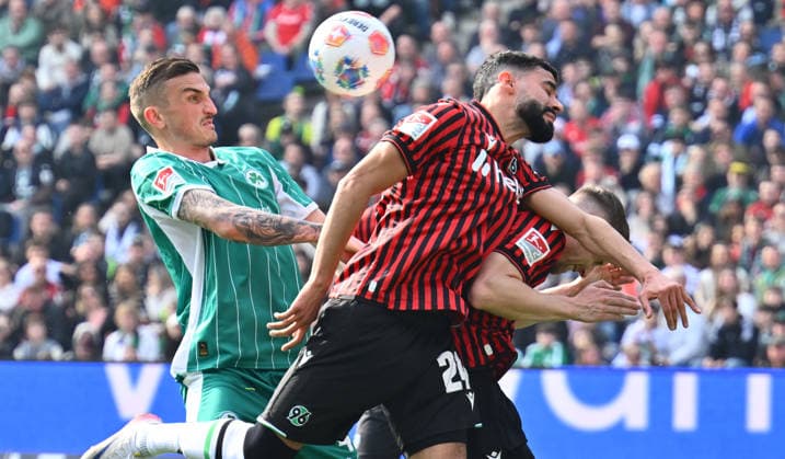 08 03 2026 Soccer Season 2025 2026 2 Soccer Bundesliga 25 Matchday Hannover 96 H96 SpVgg Greuther Fürth SGF Kleeblatt Sportfoto Zink xwoxzix DFL regulations prohibit any use of photographs as image sequences and or quasi video only for editorial use Philipp Ziereis 4, SpVgg Greuther Fürth Elias Saad 24, Hannover 96 H96