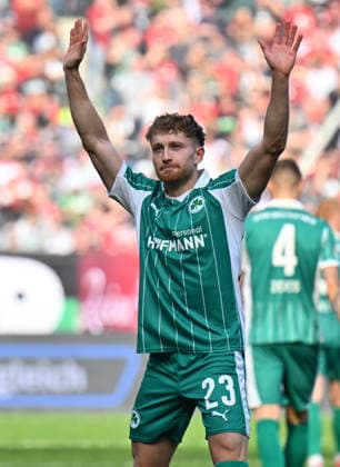 08 03 2026 Soccer Season 2025 2026 2 Soccer Bundesliga 25 Matchday Hannover 96 H96 SpVgg Greuther Fürth SGF Kleeblatt Sportfoto Zink xwoxzix DFL regulations prohibit any use of photographs as image sequences and or quasi video only for editorial use Torjubel Jubel Freude nach Treffer Tor Torschuß zum 1 2 durch Jannik Dehm 23, SpVgg Greuther Fürth