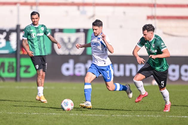 08 03 2026, Soccer, 2 Bundesliga, 25 Matchday Season 2025 2026, Preußen Münster Hertha BSC, Josip Brekalo Hertha BSC xRHR PHOTO TKx Copyright: RHR-FOTOx RHR-FOTO TK