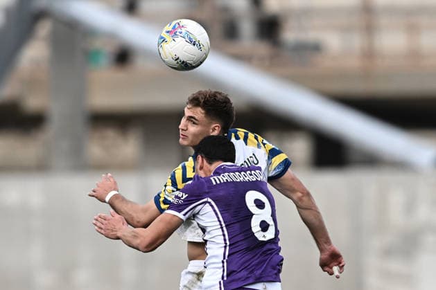 Mp Firenze 08 03 2026 - campionato di calcio serie A Fiorentina-Parma foto Matteo Papini Image nella foto: Mateo Pellegrino-Rolando Mandragora 