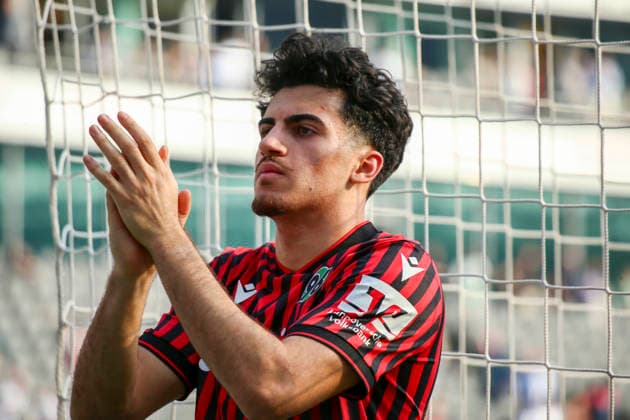 Germany Soccer 2 Bundesliga 2025 2026, 25 Matchday Hannover 96 vs SpVgg Greuther Fürth Heinz von Heiden Arena Stadion Hannover Portrait photo, portrait, single shot, portrait Husseyn Chakroun Hannover 96, 14 Facial expression, facial expression, emotion Hannover Copyright: xAymanxAlahmedx