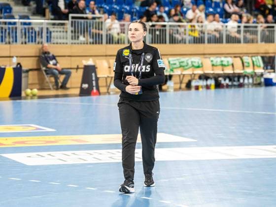 Jasmina Jankovic, Goalkeeping Coach Germany before the match, Germany vs Slovenia, Handball, European Championship Qualification, Women, Season 2025 2026, 08 03 2026, Germany vs Slovenia, Handball, European Championship Qualification, Women, Season 2025 2026, 08 03 2026 Heidelberg Copyright: xEibner-Pressefoto MichaelxSchmidx EP_MST