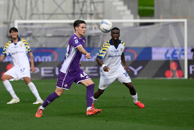 Fiorentina s Nicolo Fagioli during the Serie A Enilive 2025 2026 match between Fiorentina and Parma - Serie A Enilive at Artemio Franchi Stadium - Soccer - Florence, Italy - Sunday March 8, 2026  Copyright: xFabrizioxCorradetti LaPressex