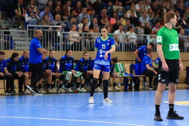 Scene with Ivona Barukcic 25 Slovenia Handball I Women I European Championship Qualification National Team I Germany - Slovenia I 08 03 2026 Copyright: xspeedshotx