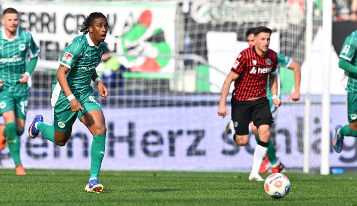 08 03 2026 Soccer Season 2025 2026 2 Soccer Bundesliga 25 Matchday Hannover 96 H96 SpVgg Greuther Fürth SGF Kleeblatt Sportfoto Zink xwoxzix DFL regulations prohibit any use of photographs as image sequences and or quasi video only for editorial use Keyan Varela 45, SpVgg Greuther Fürth