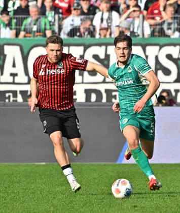 08 03 2026 Soccer Season 2025 2026 2 Soccer Bundesliga 25 Matchday Hannover 96 H96 SpVgg Greuther Fürth SGF Kleeblatt Sportfoto Zink MeZi xmexzix DFL regulations prohibit any use of photographs as image sequences and or quasi video only for editorial use Benjamin Källman 9, Hannover 96 H96 Reno Münz Muenz 5, SpVgg Greuther Fürth, rechts