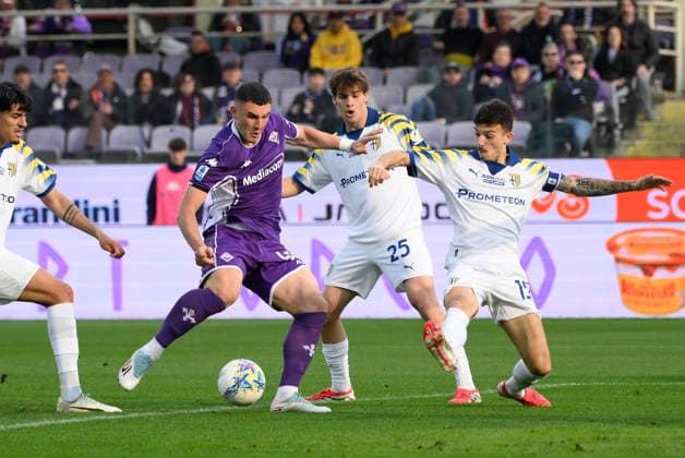 Fiorentina™s Roberto Piccoli during the Serie A Enilive 2025 2026 match between Fiorentina and Parma - Serie A Enilive at Artemio Franchi Stadium - Soccer - Florence, Italy - Sunday March 8, 2026  Copyright: xFabrizioxCorradetti LaPressex