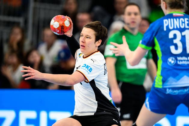 Handball, Womens European Championship Qualification, Germany Slovenia, 2nd round, Group 3, Alina Grijseels Germany Heidelberg SNP Dome Baden Württemberg Germany