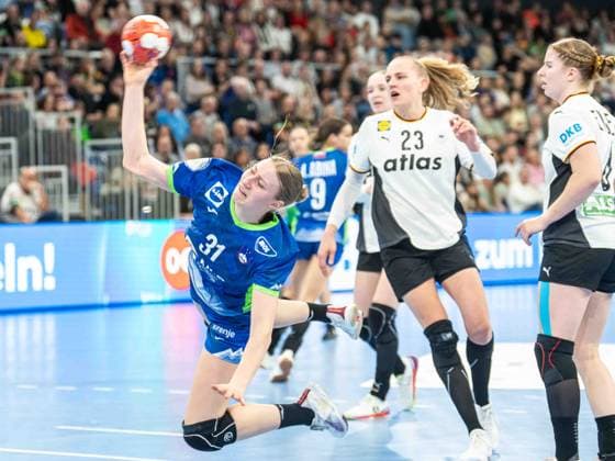 Lana Puncer Slovenia, 31 prevails, Germany vs Slovenia, Handball, European Championship Qualification, Women, Season 2025 2026, 08 03 2026, Germany vs Slovenia, Handball, European Championship Qualification, Women, Season 2025 2026, 08 03 2026 Heidelberg Copyright: xEibner-Pressefoto MichaelxSchmidx EP_MST