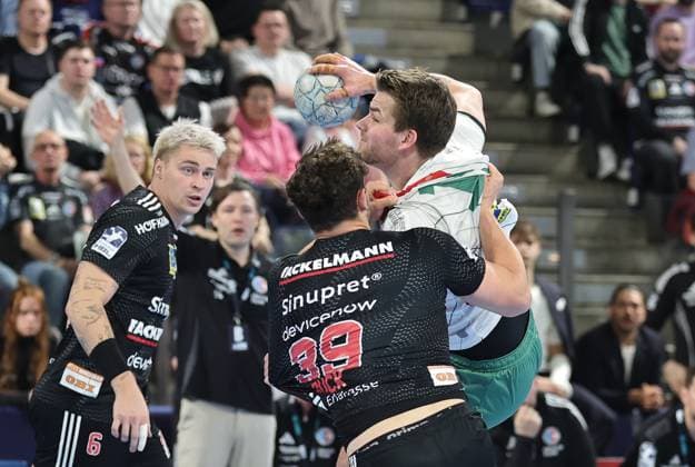 08 03 2026 Handball 1 Bundesliga DAIKIN HBL Season 2025 2026 24 Matchday HC Erlangen Metropolregion Nürnberg HCE GWD Minden DaMa xdaxmax Tobias Buck 39, HC Erlangen HCE Ian Weber 13, GWD Minden