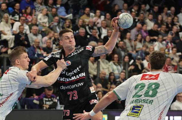 08 03 2026 Handball 1 Bundesliga DAIKIN HBL Season 2025 2026 24 Matchday HC Erlangen Metropolregion Nürnberg HCE GWD Minden DaMa xdaxmax Viggo Kristjansson 73, HC Erlangen HCE