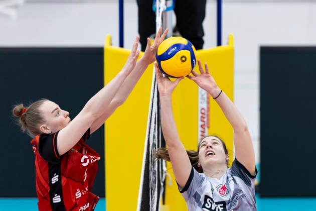 Volleyball, Women, VBL, Schwarz-Weiß Erfurt - Dresdner SC