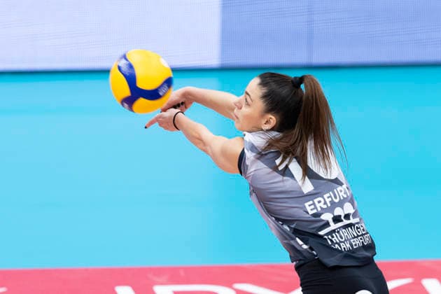 1 Volleyball Bundesliga Women Schwarz Weiss Erfurt vs Dresdner SC Erfurt 08 03 2026 Kinga Szücs 10 Schwarz Weiss Erfurt 1 Volleyball Bundesliga Women Schwarz Weiss Erfurt vs Dresdner SC Riethsporthalle Erfurt 08 03 2026 Copyright: xBEAUTIFULxSPORTS Duehringx