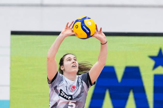 1 Volleyball Bundesliga Women Schwarz Weiss Erfurt vs Dresdner SC Erfurt 08 03 2026 Emilie Respaut 5 Schwarz Weiss Erfurt 1 Volleyball Bundesliga Women Schwarz Weiss Erfurt vs Dresdner SC Riethsporthalle Erfurt 08 03 2026 Copyright: xBEAUTIFULxSPORTS Duehringx