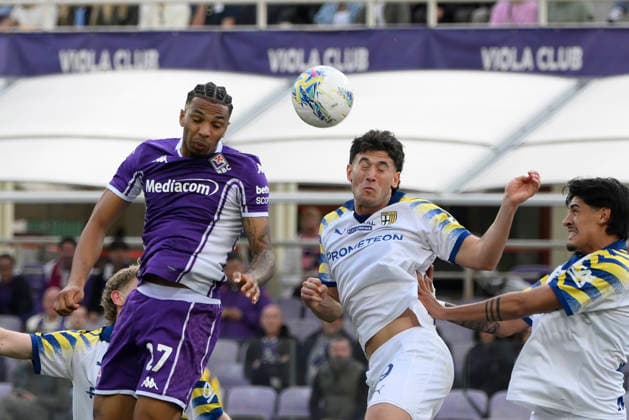 Fiorentina s Cher Ndour during the Serie A Enilive 2025 2026 match between Fiorentina and Parma - Serie A Enilive at Artemio Franchi Stadium - Soccer - Florence, Italy - Sunday March 8, 2026  Copyright: xFabrizioxCorradetti LaPressex