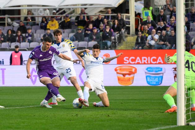 Fiorentina™s Roberto Piccoli during the Serie A Enilive 2025 2026 match between Fiorentina and Parma - Serie A Enilive at Artemio Franchi Stadium - Soccer - Florence, Italy - Sunday March 8, 2026  Copyright: xFabrizioxCorradetti LaPressex