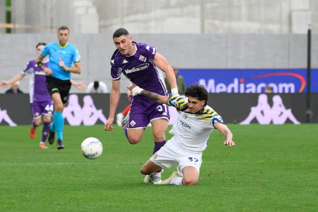 Fiorentina™s Roberto Piccoli during the Serie A Enilive 2025 2026 match between Fiorentina and Parma - Serie A Enilive at Artemio Franchi Stadium - Soccer - Florence, Italy - Sunday March 8, 2026  Copyright: xFabrizioxCorradetti LaPressex