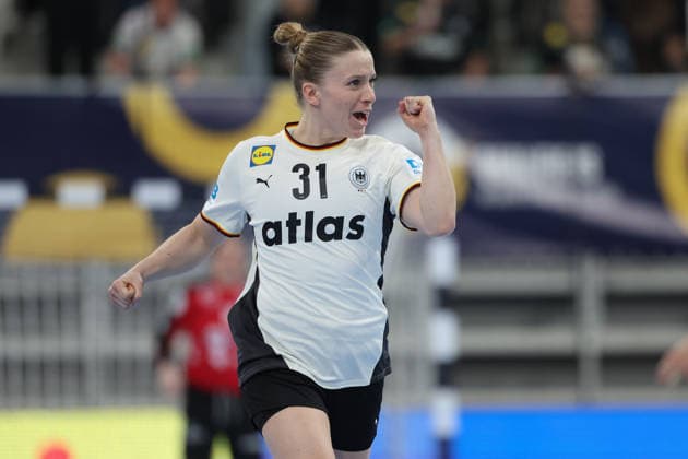 Germany Slovenia, European Womens Handball Championship Qualifier Alexia Hauf Germany, 31 European Womens Handball Championship Qualifier between Germany and Slovenia on March 8 at SNP dome Heidelberg , Heidelberg Baden Württemberg Germany SNP dome