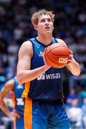 easycredit BBL, Frankfurt Skyliners BMA365 Bamberg Baskets, 08 03 2026 Jacob Holt Frankfurt Skyliners, 10 at the free throw game of the easycredit BBL Frankfurt Skyliners BMA365 Bamberg Baskets on matchday 23 of the 25 26 season at Süwag Energie ARENA on 08 03 2026 Copyright: xBEAUTIFULxSPORTS Hahnex