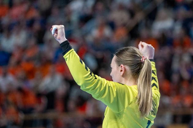 2026-03-08 Netehrlands vs Switzerland ALMERE, NETHERLANDS - MARCH 8: Lea Schupbach of Switzerland during the European Championship, EM, Europameisterschaft Women 2026 Qualifiers Phase 2 match, between The Netherlands and Switzerland at Topsportcentrum on March 8, 2026 in Almere, Netherlands. Almere Topsportcentrum Netherlands Content not available for redistribution in The Netherlands directly or indirectly through any third parties. Copyright: xHenkxSeppenx