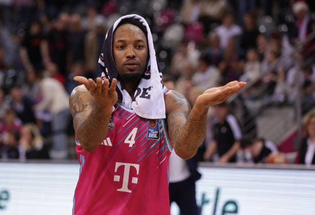 Jeff Garrett Bonn after the game, Telekom Baskets Bonn vs Syntainics MBC, easyCredit BBL, Matchday 23, Telekom Dome Bonn, 08 03 2026