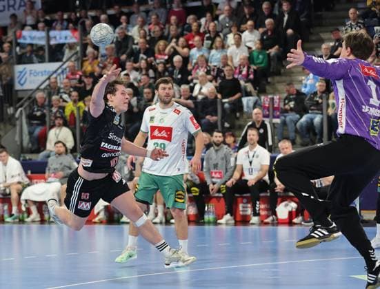 08 03 2026 Handball 1 Bundesliga DAIKIN HBL Season 2025 2026 24 Matchday HC Erlangen Metropolregion Nürnberg HCE GWD Minden DaMa xdaxmax Florian Scheerer 10, HC Erlangen HCE Malte Semisch 1, GWD Minden