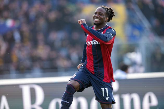Foto IPP Damiano Fiorentini Bologna 08 03 2026 Calcio Campionato serie A 2025-2026 partita: Bologna-Hellas Verona 1-2 nella foto: esultanza gol di Jonathan Rowe Italy Photo Press World Copyright italy ITALY  Copyright: xR4924_italyphotopressx