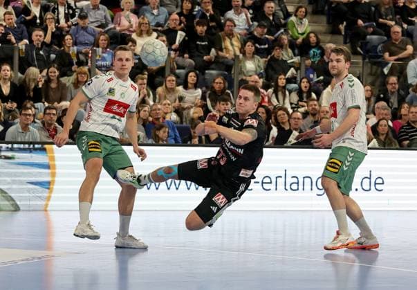 08 03 2026 Handball 1 Bundesliga DAIKIN HBL Season 2025 2026 24 Matchday HC Erlangen Metropolregion Nürnberg HCE GWD Minden DaMa xdaxmax Viggo Kristjansson 73, HC Erlangen HCE