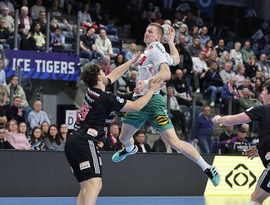 08 03 2026 Handball 1 Bundesliga DAIKIN HBL Season 2025 2026 24 Matchday HC Erlangen Metropolregion Nürnberg HCE GWD Minden DaMa xdaxmax Tobias Buck 39, HC Erlangen HCE Karolis Antanavicius 8, GWD Minden