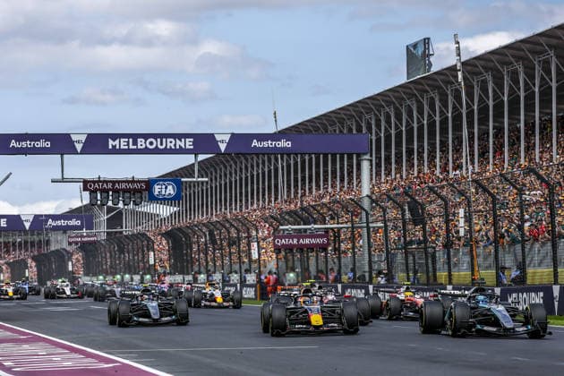 MELBOURNE, AUSTRALIA - MARCH 8: Start of the F1 Grand Prix of Australia at Albert Park Circuit on March 8, 2026 in Melbourne, Australia.(Photo by Paddocker)  Copyright: xQianxJun Paddocker-SPPx Sportspressphoto_SPR105664