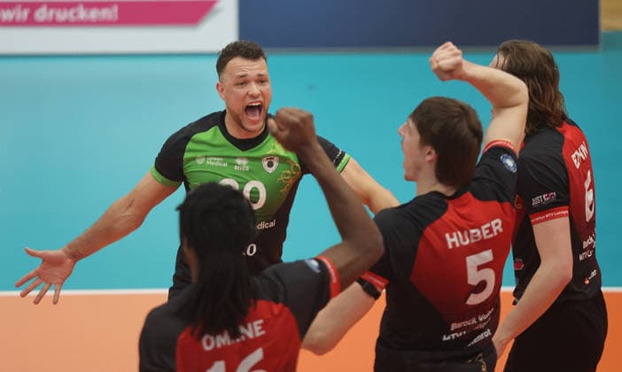 Ludwigsburg , 1 Bundesliga Volleyball Barock Volleys MTV Ludwigsburg vs SWD powervolleys Düren , Jeffrey Klok Ludwigsburg