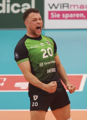 Ludwigsburg , 1 Bundesliga Volleyball Barock Volleys MTV Ludwigsburg vs SWD powervolleys Düren , Jeffrey Klok Ludwigsburg