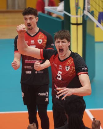 Ludwigsburg , 1 Bundesliga Volleyball Barock Volleys MTV Ludwigsburg vs SWD powervolleys Düren , Jan Huber Ludwigsburg