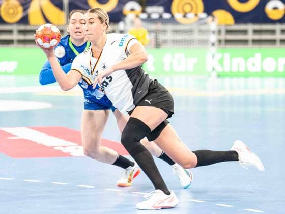 Dana Bleckmann Germany, 66 on the ball, Germany vs Slovenia, handball, European Championship qualification, women, 2025 2026 season, 08 03 2026, Germany vs Slovenia, handball, European Championship qualification, women, 2025 2026 season, 08 03 2026 Heidelberg Copyright: xEibner-Pressefoto MichaelxSchmidx EP_MST