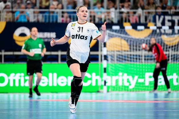 Handball, Womens European Championship Qualification, Germany Slovenia, 2nd round, Group 3, Alexia Hauf Germany Heidelberg SNP Dome Baden Württemberg Germany