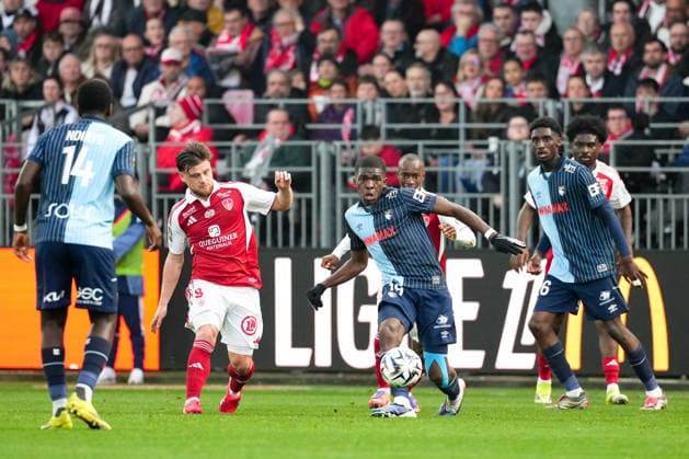 Stade Brestois 29 v Le Havre AC - Ligue 1 McDonald s 2025 2026 08 Hugo MAGNETTI (sb29) - 19 Lucas GOURNA DOUATH (hac) during the Ligue 1 McDonald s match between Brest and Le Havre at Stade Francis Le Ble on March 8, 2026 in Brest, France. Brest France  Copyright: xFEPx 776348318