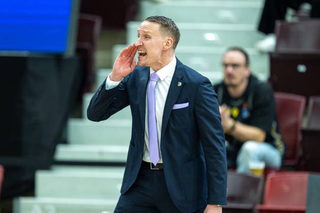 Mikko Riipinen MHP RIESEN Ludwigsburg, Head Coach , GER, MHP Riesen vs Veolia Towers Hamburg, Basketball Bundesliga, easycredit BBL, 23 Matchday, Season 2025 2026, 08 03 2026, GER, MHP Riesen vs Veolia Towers Hamburg, Basketball Bundesliga, easycredit BBL, 23 Matchday, Season 2025 2026, 08 03 2026 Ludwigsburg Copyright: xEibner-Pressefoto SaschaxWaltherx EP_EER