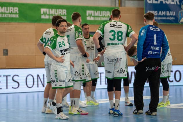 Handball I Men I Season 2025 2026 I 2 Bundesliga I Matchday 23 I HC Oppenweiler Backnang TSV Bayer Dormagen I 08 03 2026 sad mood at Backnang after the defeat, Felix Klingler 24, HC Oppenweiler Backnang Backnang Murrtal Arena Baden Württemberg Germany Copyright: xLobeca MaxxPetershansx