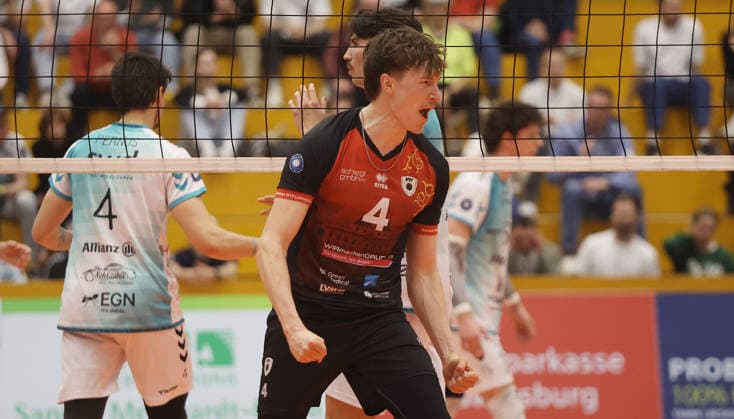 Ludwigsburg , 1 Bundesliga Volleyball Barock Volleys MTV Ludwigsburg vs SWD powervolleys Düren , Darius Diefenbach Ludwigsburg