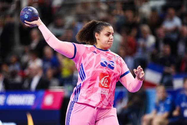 Handball Féminin : France - Croatie (Qualification Euro) PHOTOPQR LE REPUBLICAIN LORRAIN Hugo AZMANI ; Metz ; 08 03 2026 ; Handball Féminin : France - Croatie (Qualification Euro) ; Sarah Bouktit (FRA) Metz, France, march 8th 2026 Women s Handball: France vs. Croatia EURO Qualifier, EM, Europameisterschaft Metz Moselle Moselle Lorraine France  Copyright: xPHOTOPQR LExREPUBLICAINxLORRAIN xHugoxAZMANIx 20260308RBL3200 20260308RBL3200
